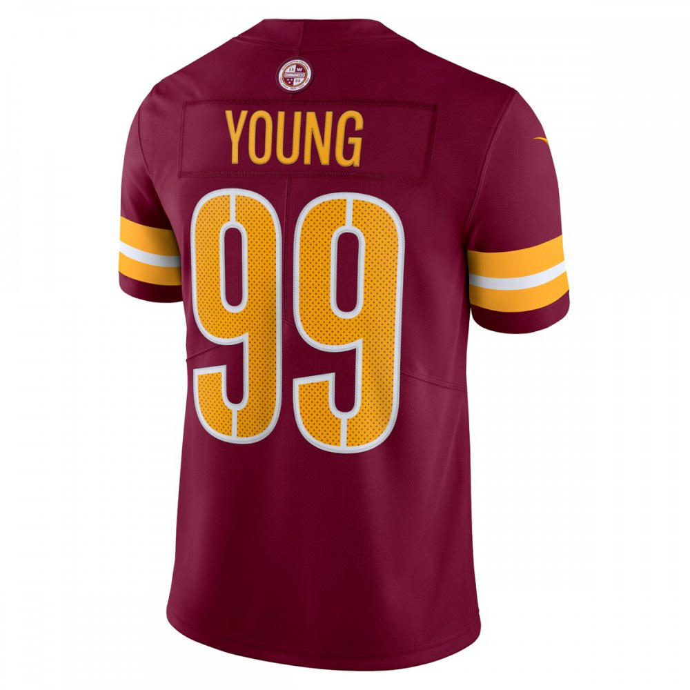 Chase Young Washington Commanders Nike Vapor Limited Jersey - Burgundy-GridironStore